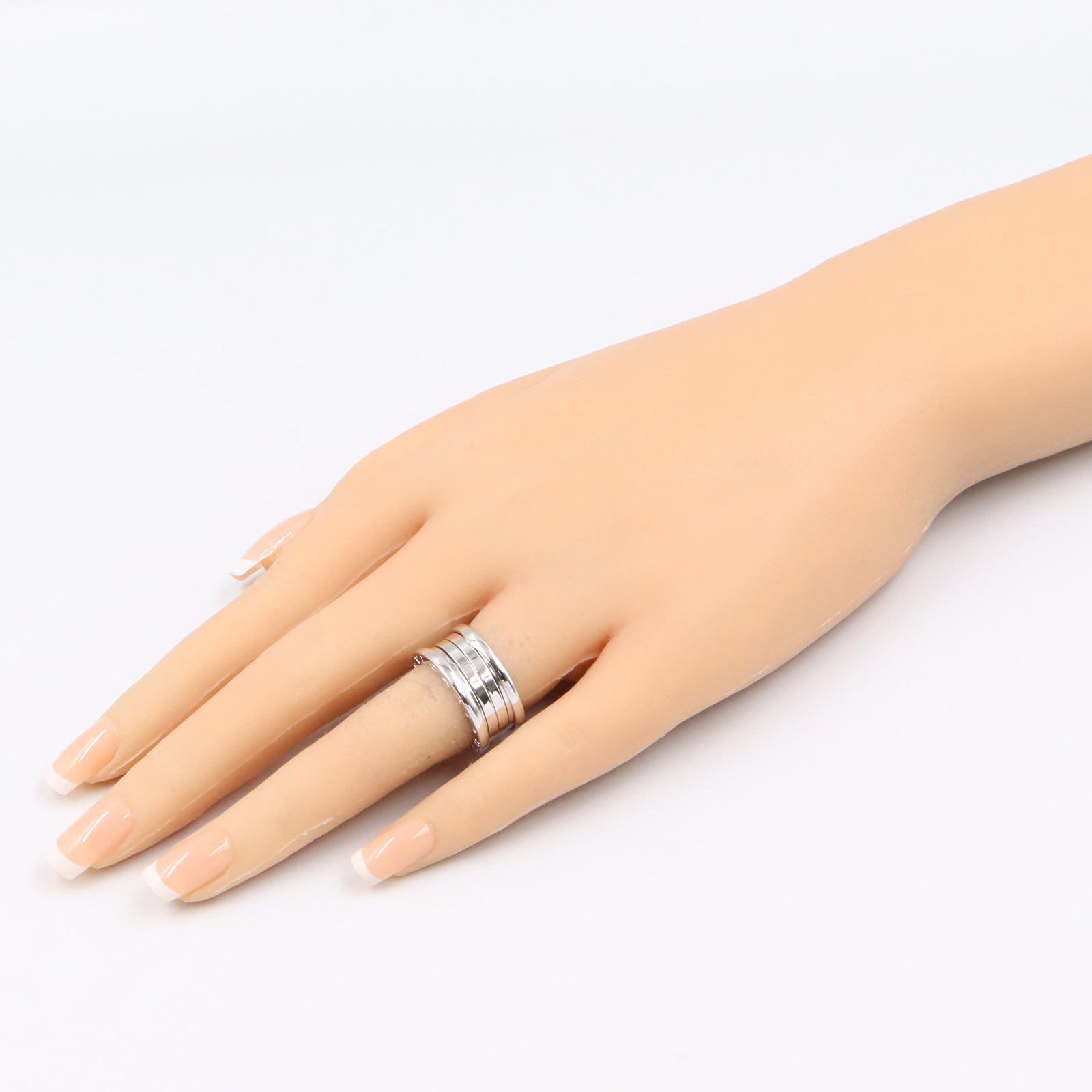 B-zero1 ビーゼロワン リング 4バンド リング 指輪 K18WG ホワイトゴールド ブルガリ アクセサリー BVLGARI