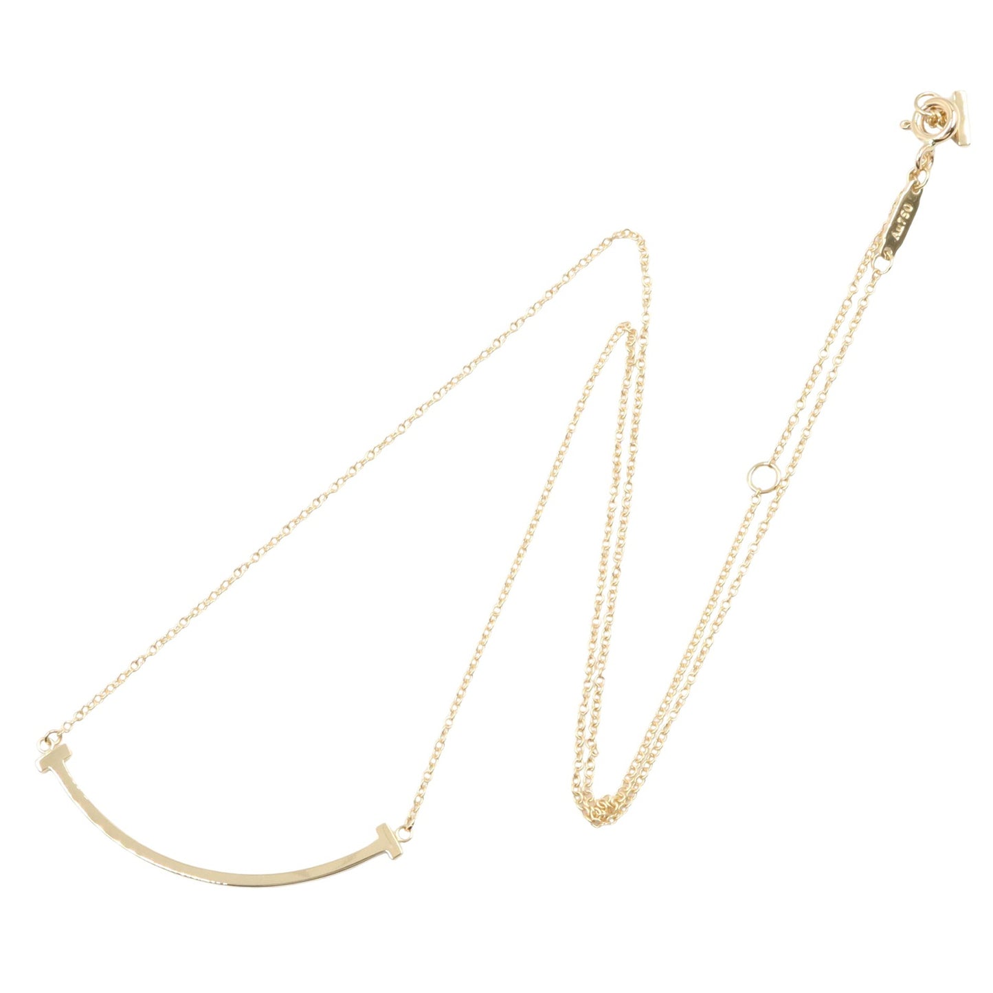 Tスマイル スモール ネックレス ネックレス K18YG イエローゴールド ティファニー アクセサリー TIFFANY & Co.