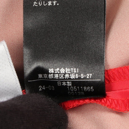 ブライトサテン ラップスカート レッド アドーア ボトムス ADORE
