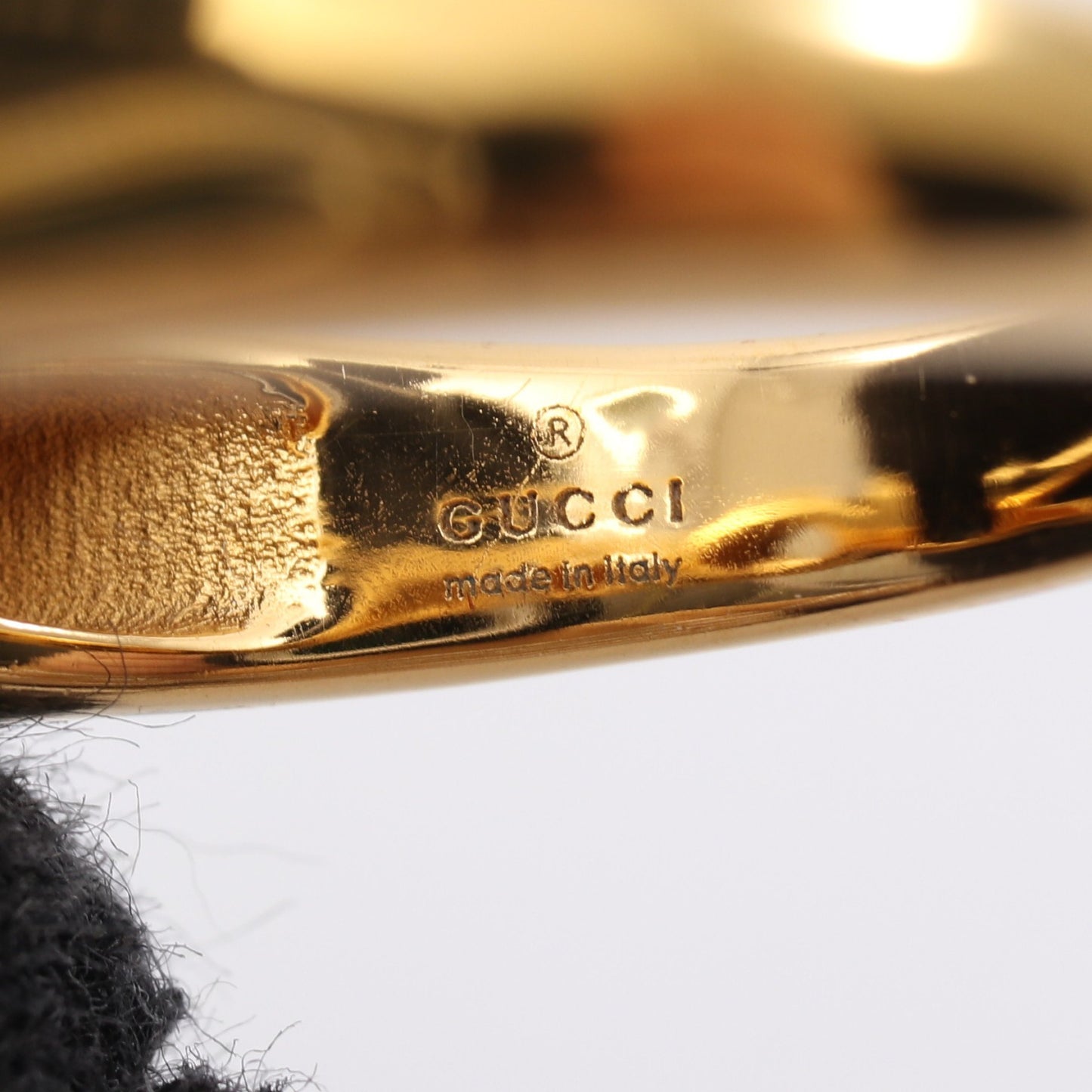 ロゴ ラインストーン リング 指輪 GP ゴールド グッチ アクセサリー GUCCI