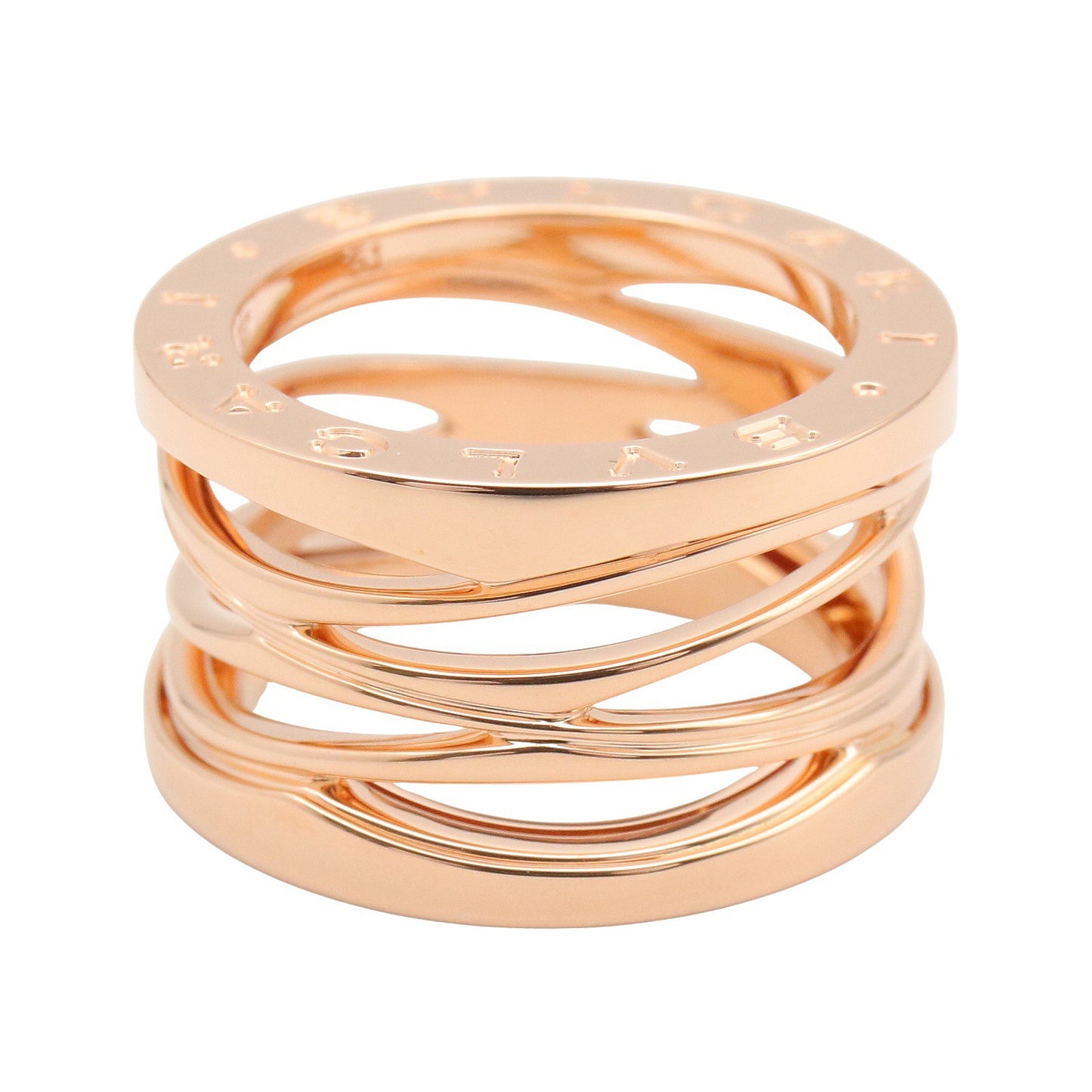 B-zero1 デザインレジェンド リング リング 指輪 K18PG ゴールド ピンクゴールド ブルガリ アクセサリー BVLGARI