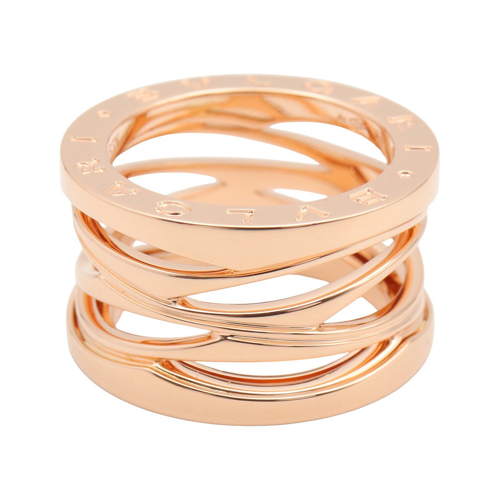 B-zero1 デザインレジェンド リング リング 指輪 K18PG ゴールド ピンクゴールド ブルガリ アクセサリー BVLGARI