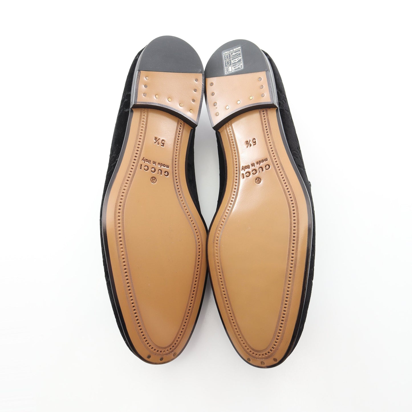GGベルベット ホースビット ローファー ベロア ブラック グッチ シューズ GUCCI