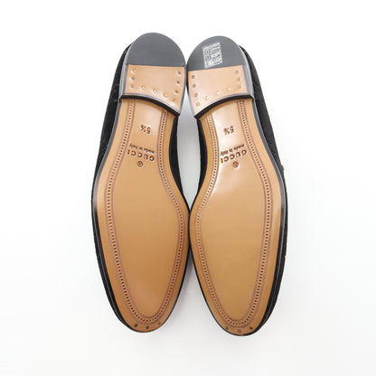 GGベルベット ホースビット ローファー ベロア ブラック グッチ シューズ GUCCI