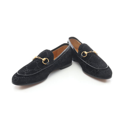 GGベルベット ホースビット ローファー ベロア ブラック グッチ シューズ GUCCI