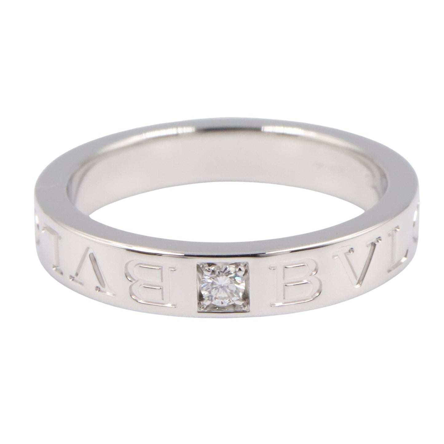 B-zero1 ビーゼロワン リング 1PD リング 指輪 K18WG ダイヤモンド ホワイトゴールド クリア ブルガリ アクセサリー BVLGARI