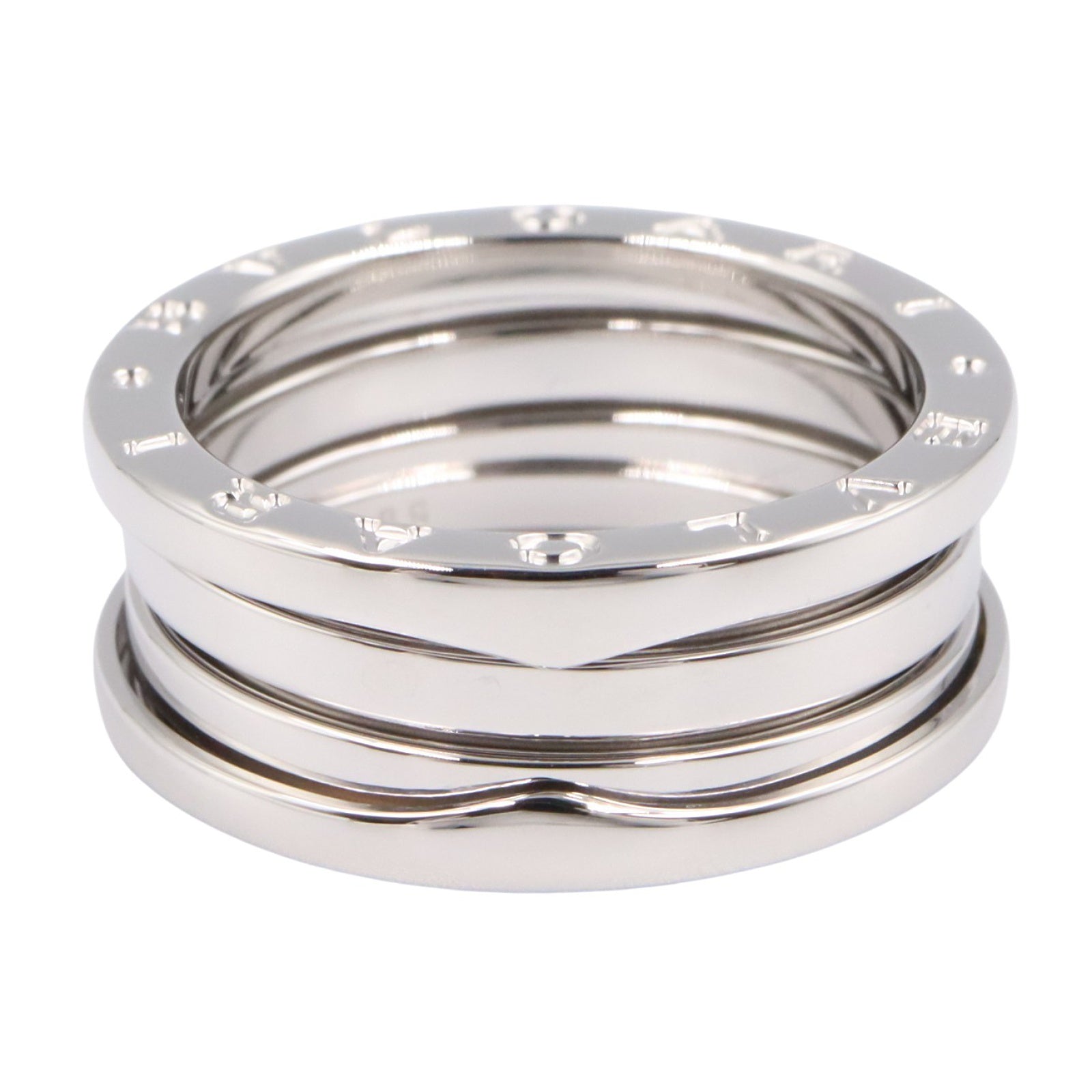 B-zero1 ビーゼロワン リング 3バンド リング 指輪 K18WG ホワイトゴールド ブルガリ アクセサリー BVLGARI