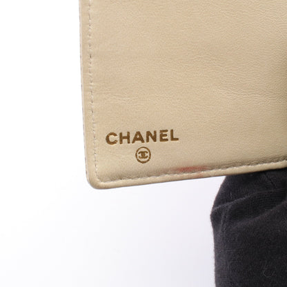 ココマーク 二つ折り長財布 キャビアスキン アイボリー ゴールド金具 シャネル 財布・小物 CHANEL