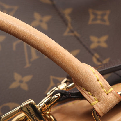 モンスリPM モノグラム バックパック リュックサック PVC レザー ブラウン ルイヴィトン バッグ LOUIS VUITTON