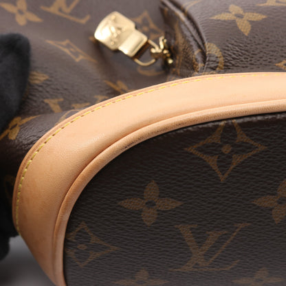 モンスリPM モノグラム バックパック リュックサック PVC レザー ブラウン ルイヴィトン バッグ LOUIS VUITTON
