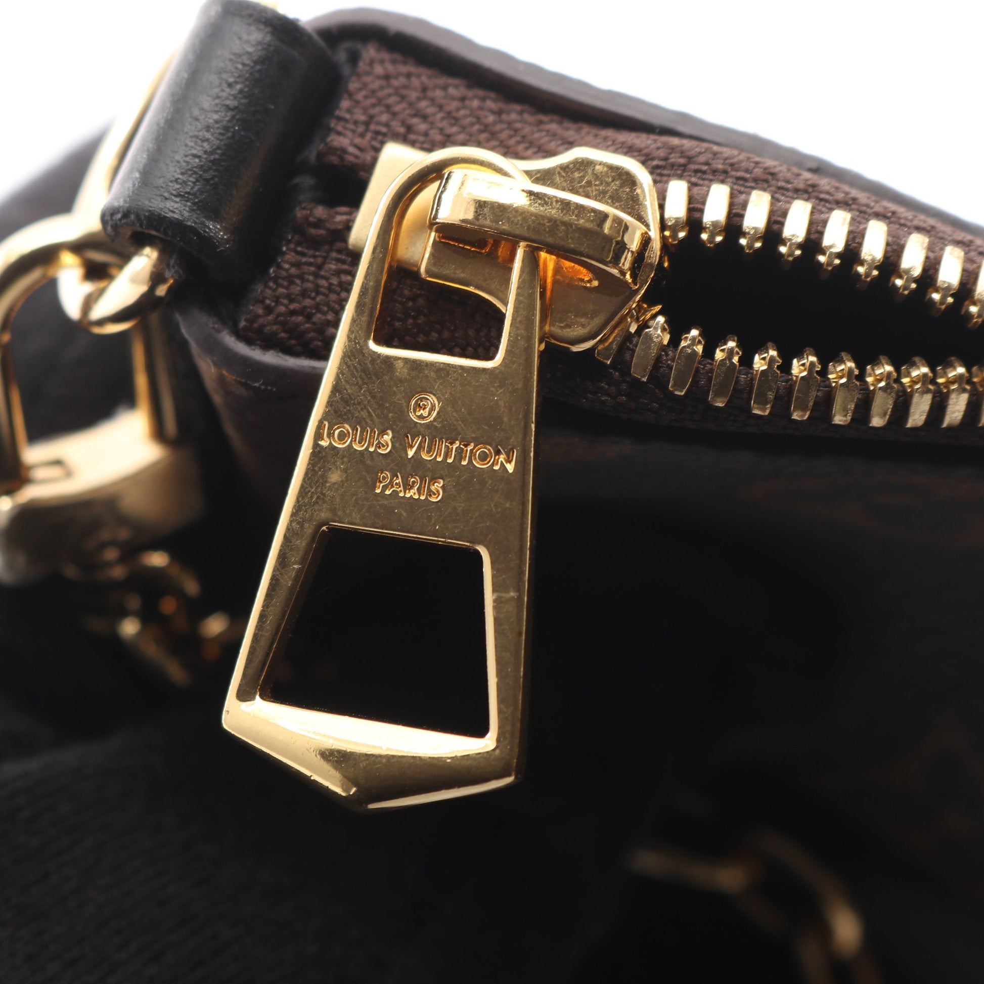 ブーローニュ NM モノグラム ノワール 2WAY チェーンハンドバッグ PVC レザー ブラウン ブラック ルイヴィトン バッグ LOUIS VUITTON