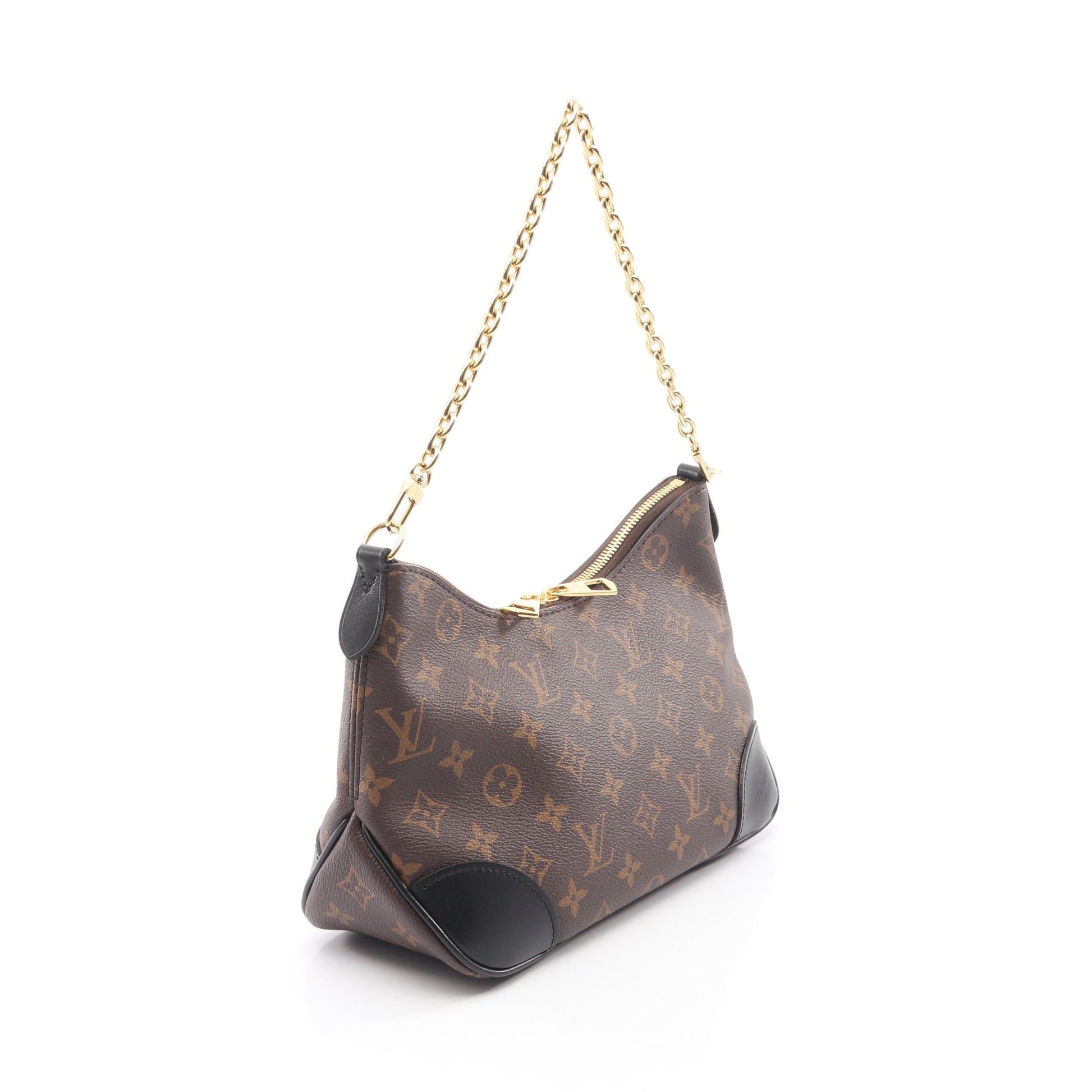 ブーローニュ NM モノグラム ノワール 2WAY チェーンハンドバッグ PVC レザー ブラウン ブラック ルイヴィトン バッグ LOUIS VUITTON