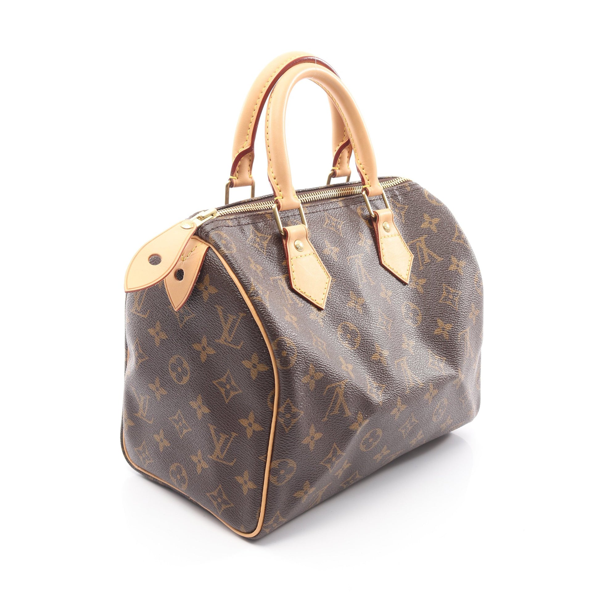 スピーディ25 モノグラム ハンドバッグ PVC レザー ブラウン ルイヴィトン バッグ LOUIS VUITTON