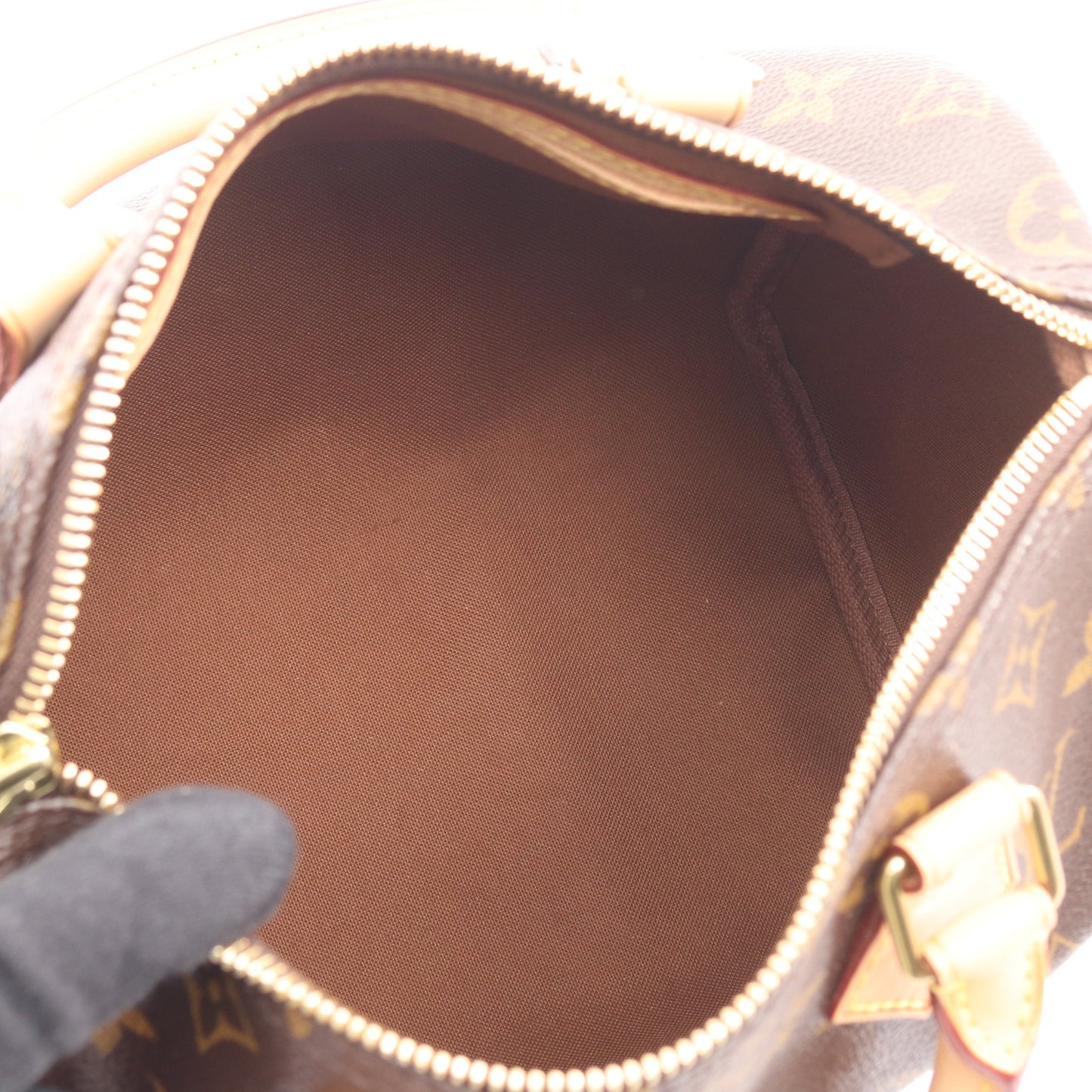 スピーディ25 モノグラム ハンドバッグ PVC レザー ブラウン ルイヴィトン バッグ LOUIS VUITTON