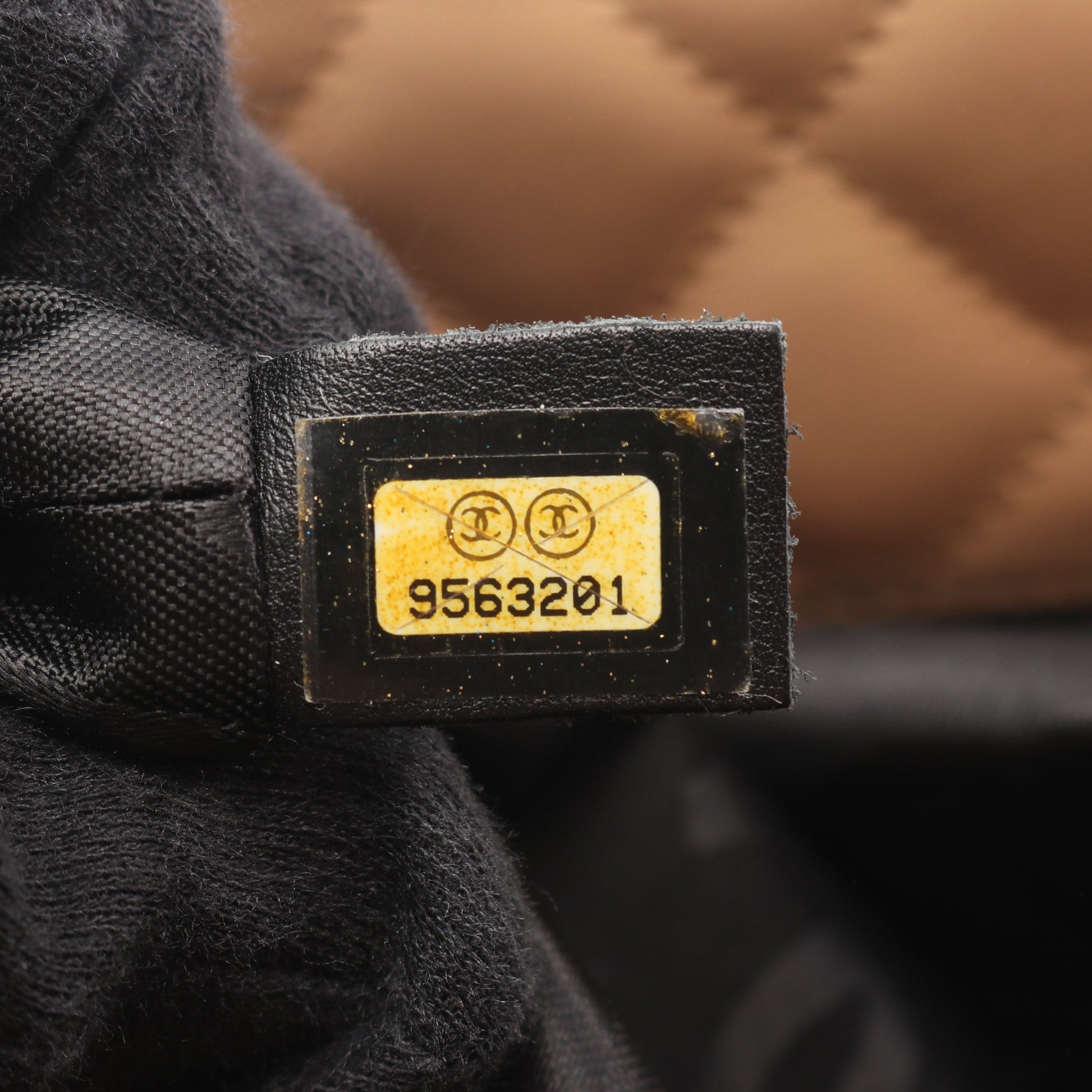 カンボンライン ラージ ショルダーバッグ トートバッグ レザー ベージュ ブラック シルバー金具 シャネル バッグ CHANEL