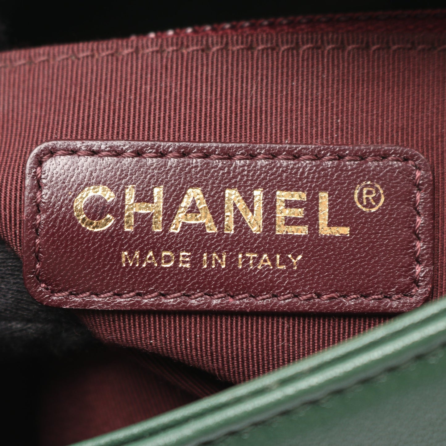 マトラッセ チェーンショルダーバッグ レザー グリーン ゴールド金具 シャネル バッグ CHANEL