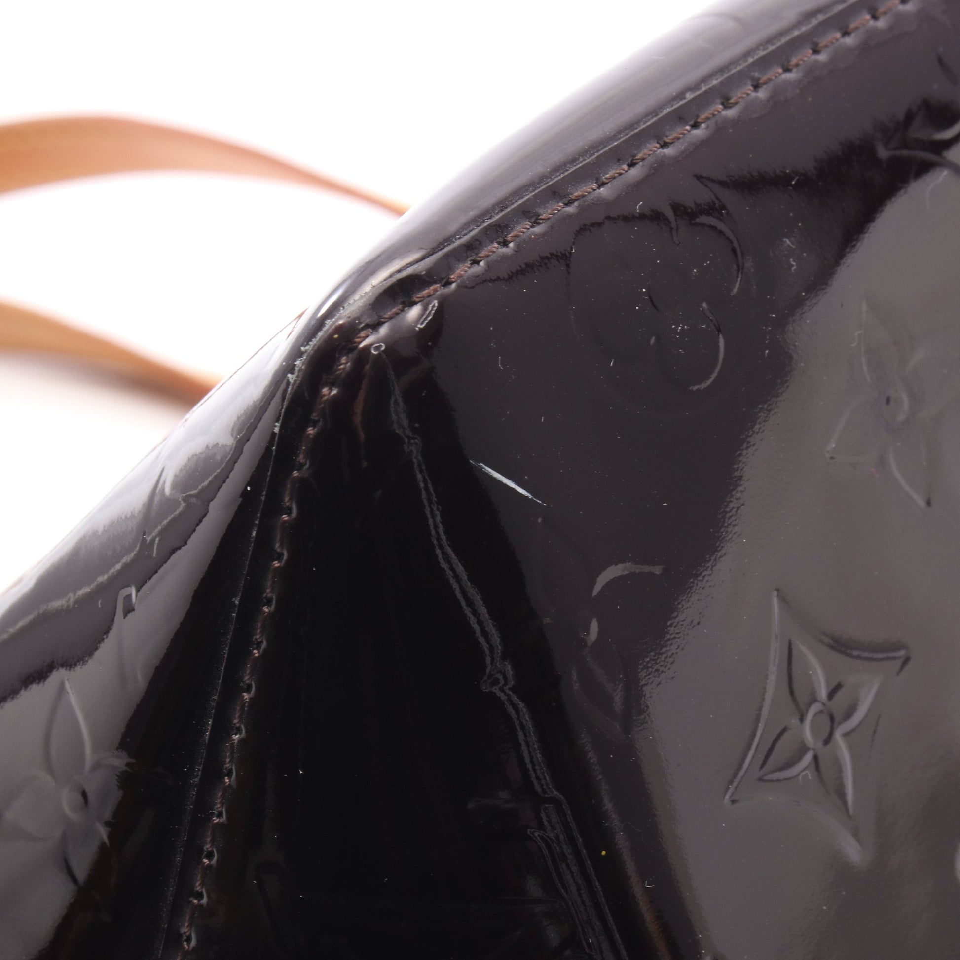 ベルヴューPM モノグラムヴェルニ アマラント ハンドバッグ レザー ダークパープル ルイヴィトン バッグ LOUIS VUITTON