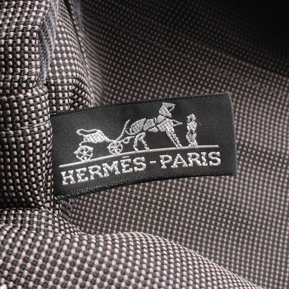 エールラインMM ハンドバッグ トートバッグ キャンバス グレー シルバー金具 エルメス バッグ HERMES