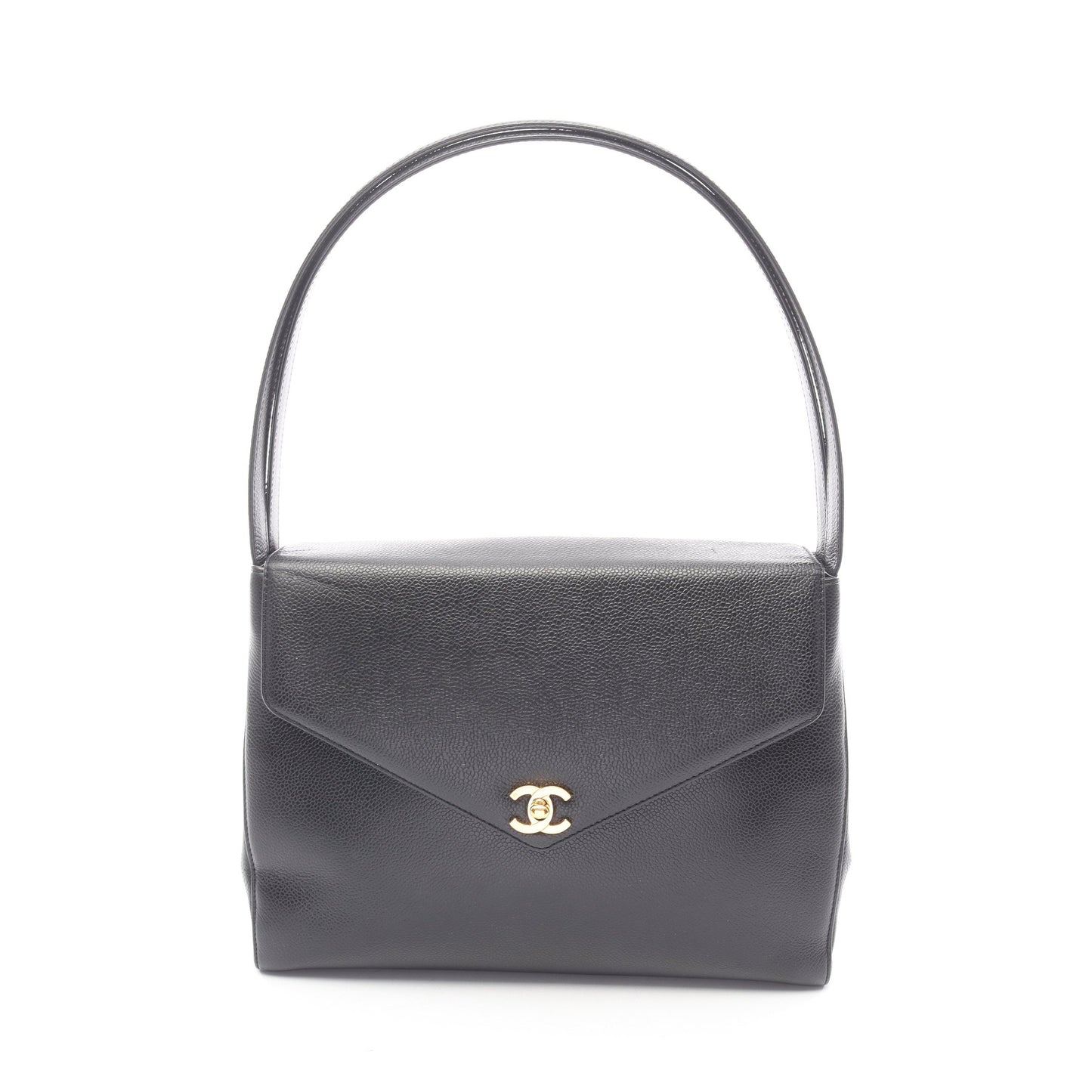 ワンショルダーバッグ キャビアスキン ブラック ゴールド金具 シャネル バッグ CHANEL