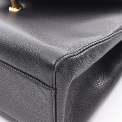 ワンショルダーバッグ キャビアスキン ブラック ゴールド金具 シャネル バッグ CHANEL