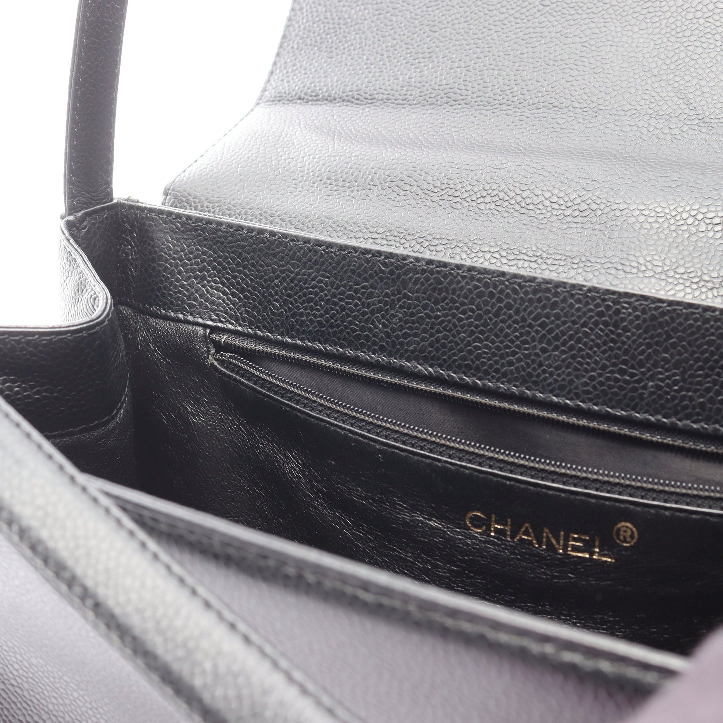 ワンショルダーバッグ キャビアスキン ブラック ゴールド金具 シャネル バッグ CHANEL