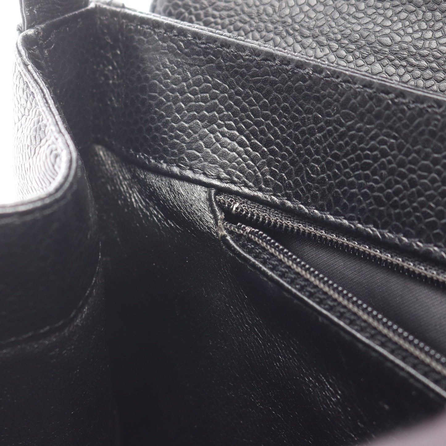 ワンショルダーバッグ キャビアスキン ブラック ゴールド金具 シャネル バッグ CHANEL