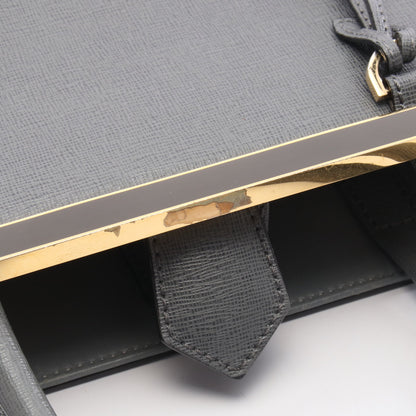 PETITE 2JOURS プチ トゥージュール 2WAY ハンドバッグ レザー グレー フェンディ バッグ FENDI