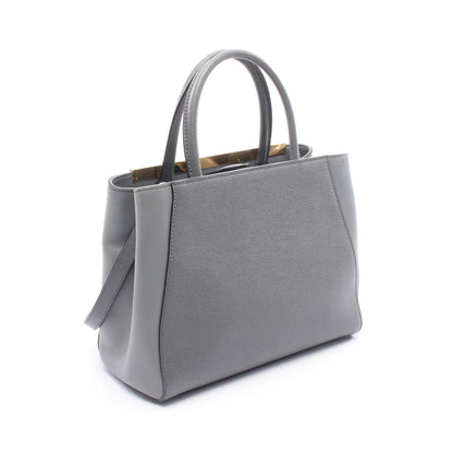 PETITE 2JOURS プチ トゥージュール 2WAY ハンドバッグ レザー グレー フェンディ バッグ FENDI
