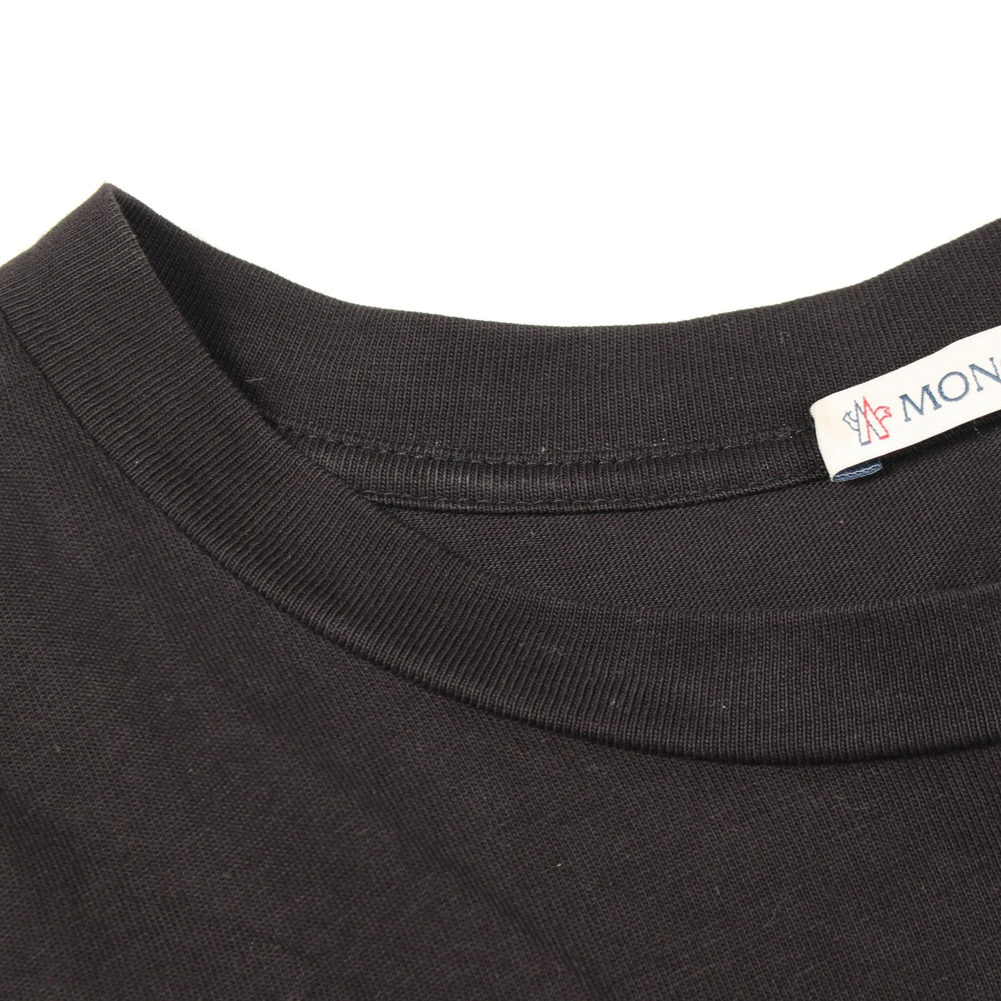 ロゴ クルーネック 半袖Tシャツ コットン ブラック モンクレール トップス MONCLER
