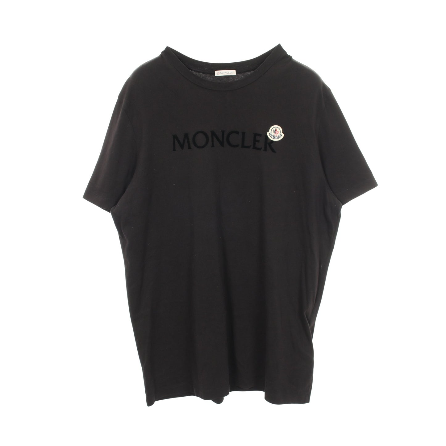 ロゴ クルーネック 半袖Tシャツ コットン ブラック モンクレール トップス MONCLER