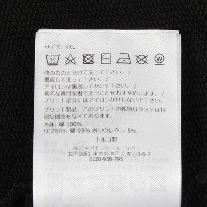 ロゴクルーネック スウェットシャツ コットン ブラック モンクレール トップス MONCLER