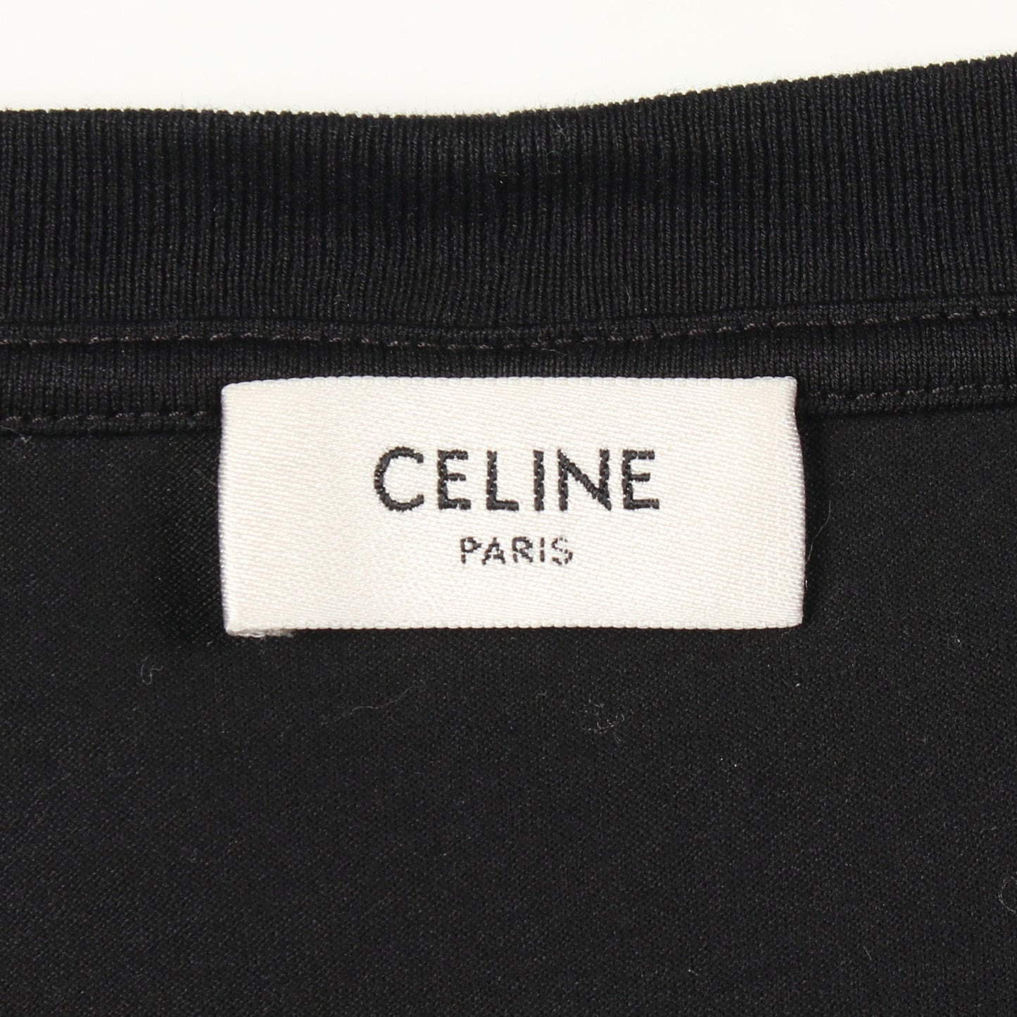 トリオンフ ルーズ 半袖Tシャツ コットン ブラック セリーヌ トップス CELINE