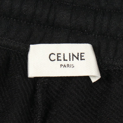 トリオンフロゴ スウェット ジョガーパンツ コットン ブラック セリーヌ ボトムス CELINE