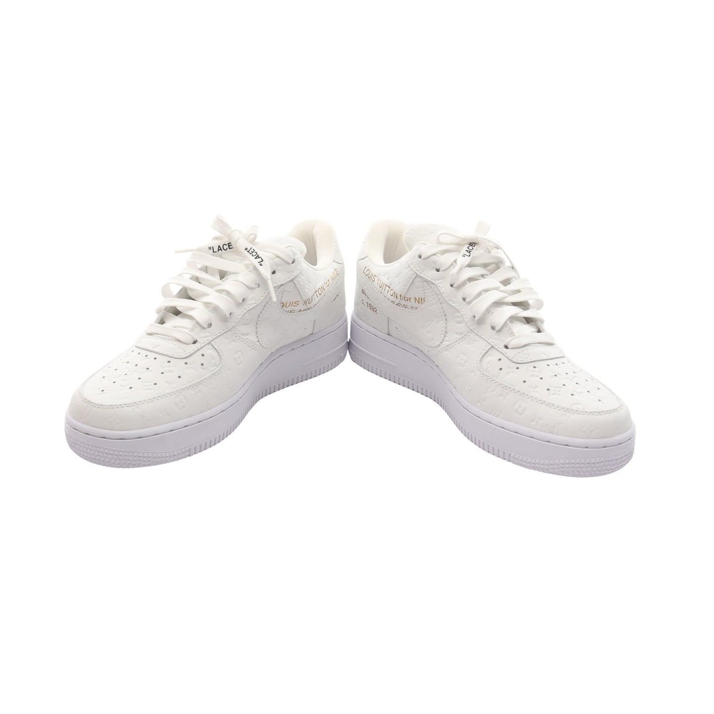 LOUIS VUITTON × NIKE Air Force1 Low モノグラム スニーカー レザー ホワイト ルイヴィトン シューズ LOUIS VUITTON