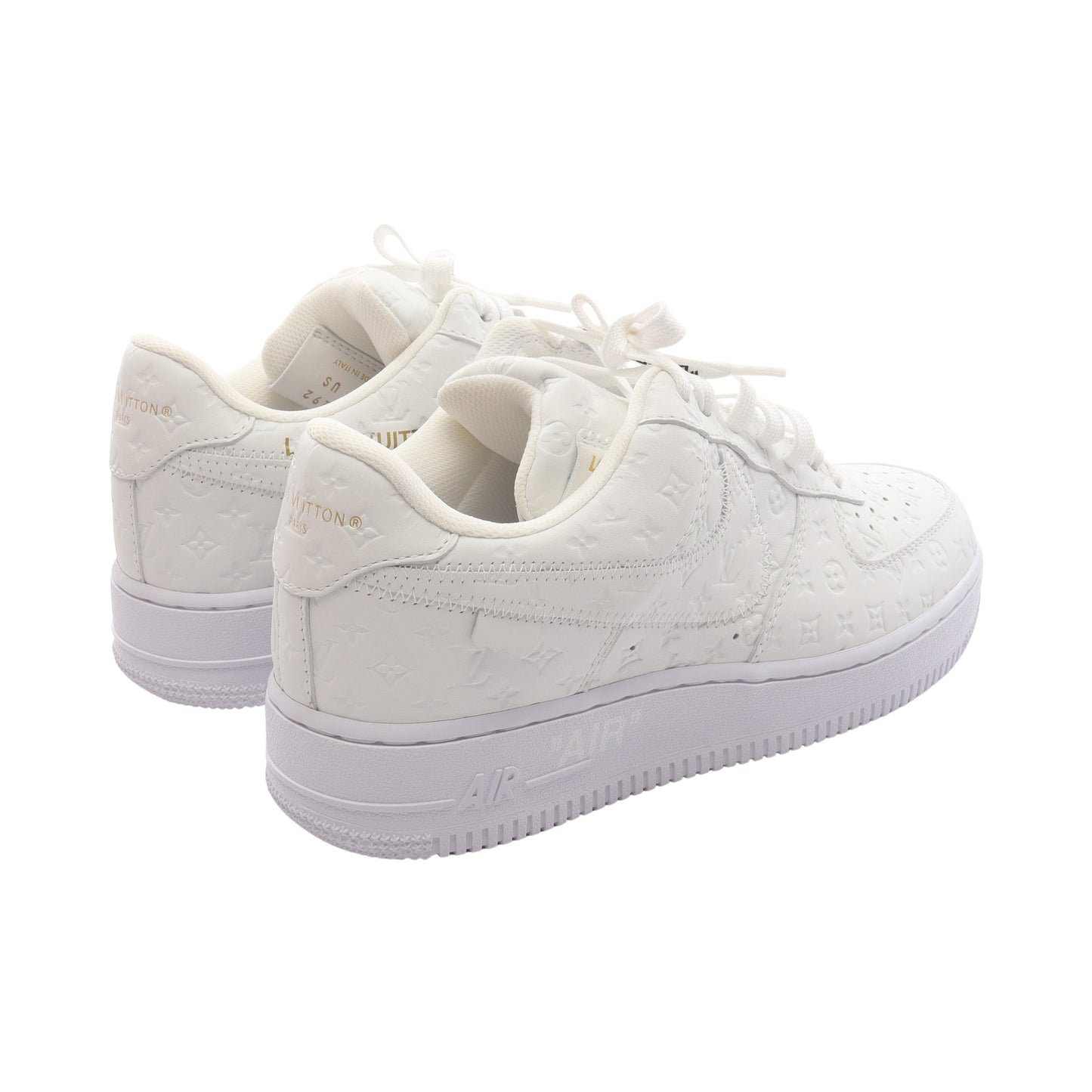 LOUIS VUITTON × NIKE Air Force1 Low モノグラム スニーカー レザー ホワイト ルイヴィトン シューズ LOUIS VUITTON