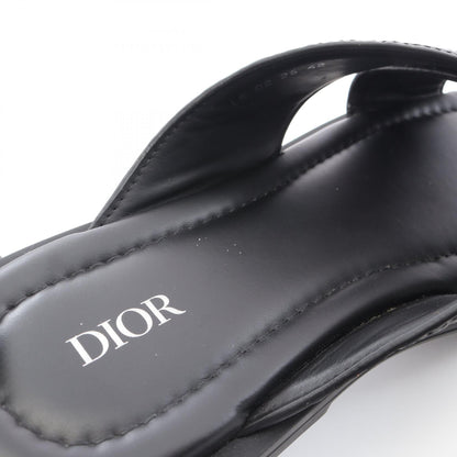 Alias オブリーク スライドサンダル レザー ブラック ディオール シューズ DIOR