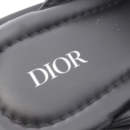 Alias オブリーク スライドサンダル レザー ブラック ディオール シューズ DIOR