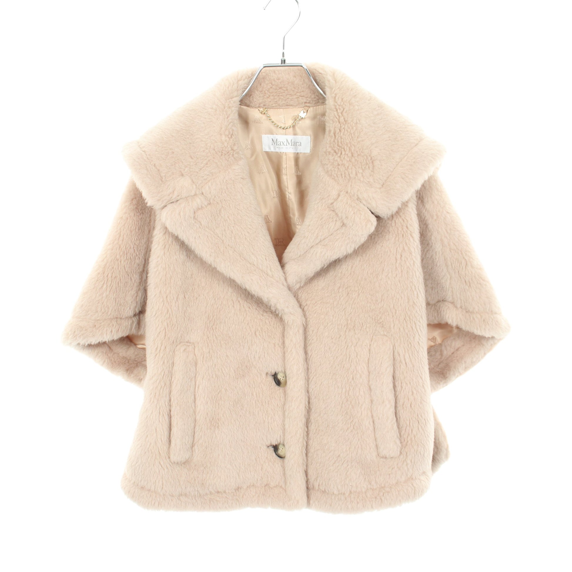 CAMBUSA ケープ ポンチョ アルパカ ウール ベージュ マックスマーラ アウター Max Mara