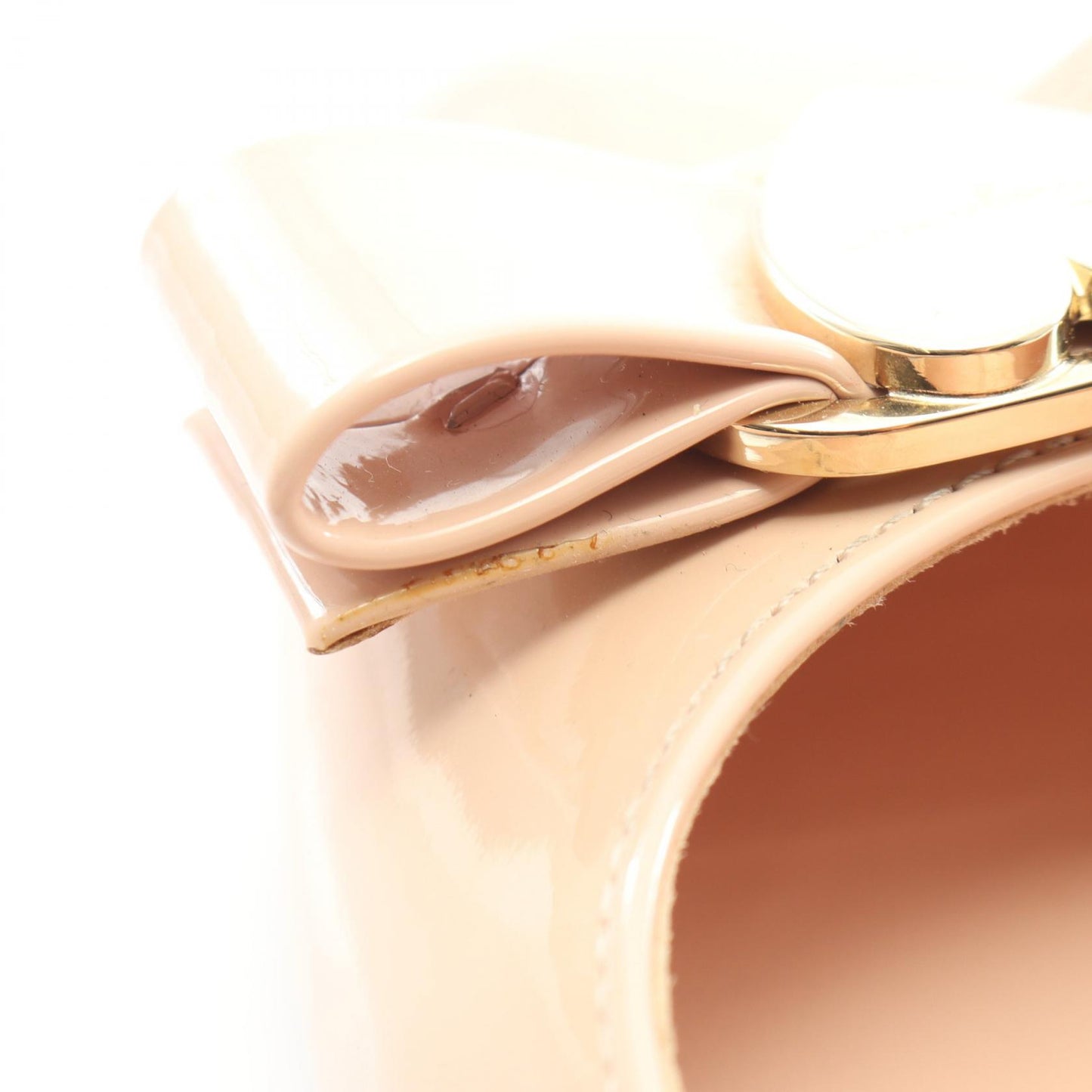 ヴァラリボン パンプス エナメルレザー ライトピンク フェラガモワールド シューズ FERRAGAMO WORLD