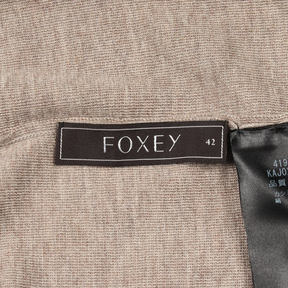 エブリデイ カーディガン カシミヤ シルク ブラウン フォクシー トップス FOXEY