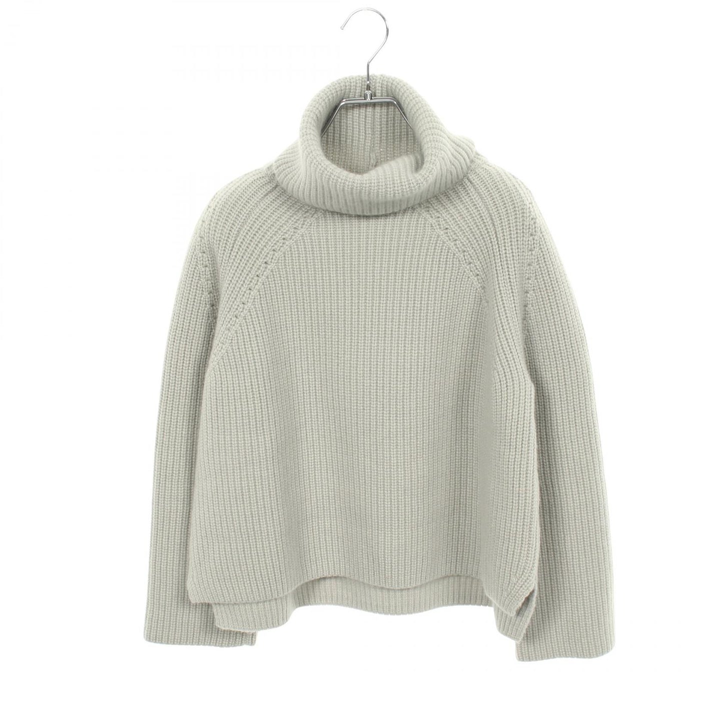 タートルネック セーター ニット カシミヤ ブルーグレー フォクシー トップス FOXEY