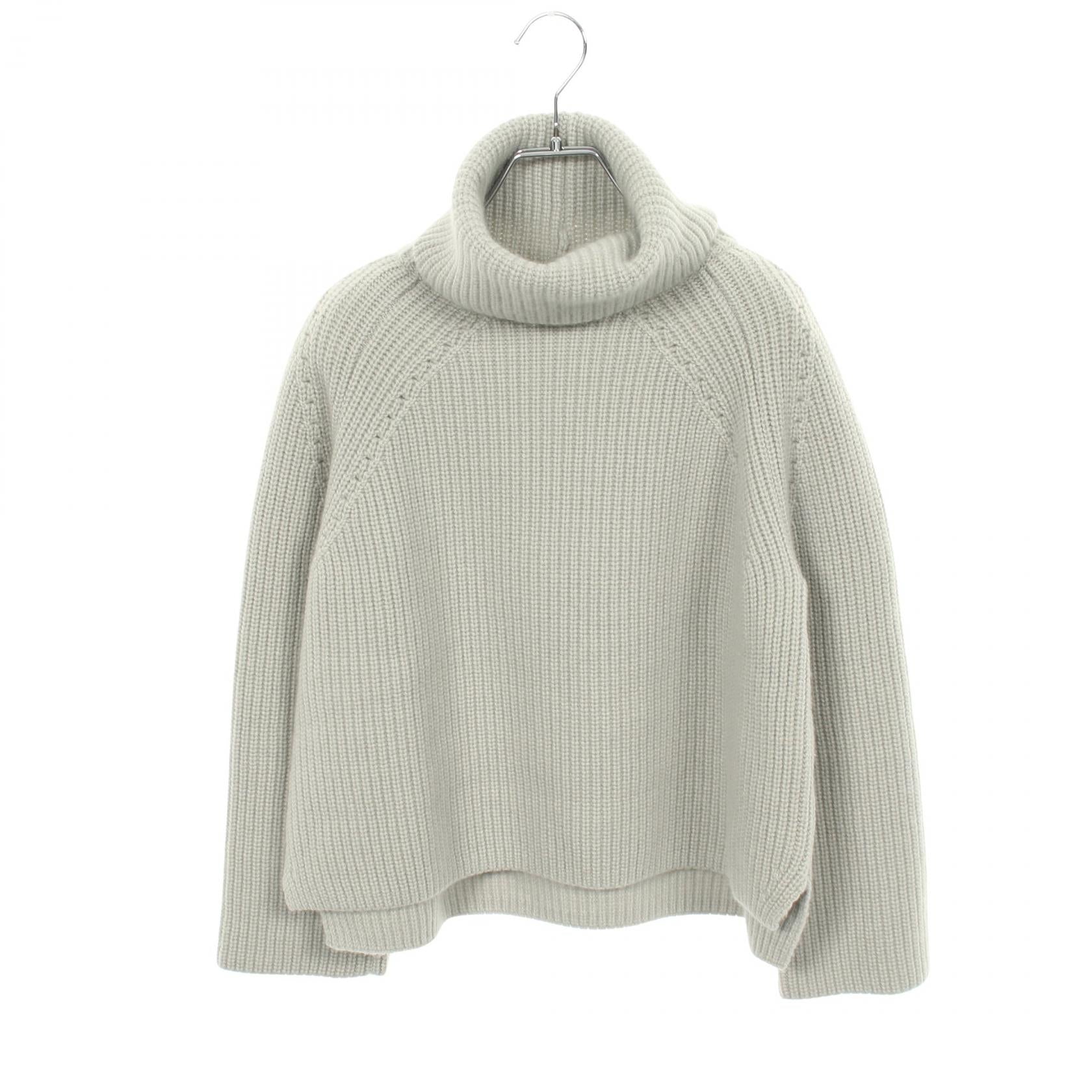 タートルネック セーター ニット カシミヤ ブルーグレー フォクシー トップス FOXEY