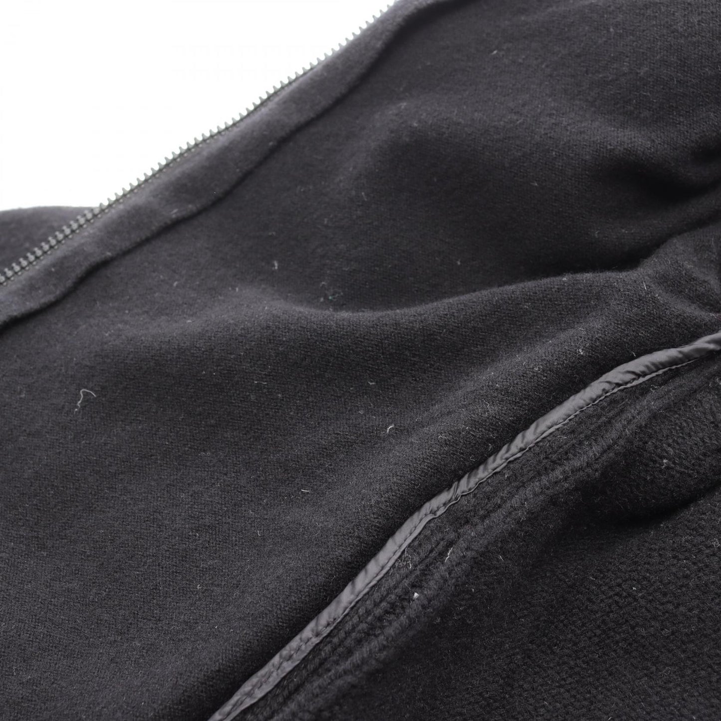 ベロア ニット切替 ダウンジャケット ウール カシミヤ レーヨン ブラック モンクレール アウター MONCLER