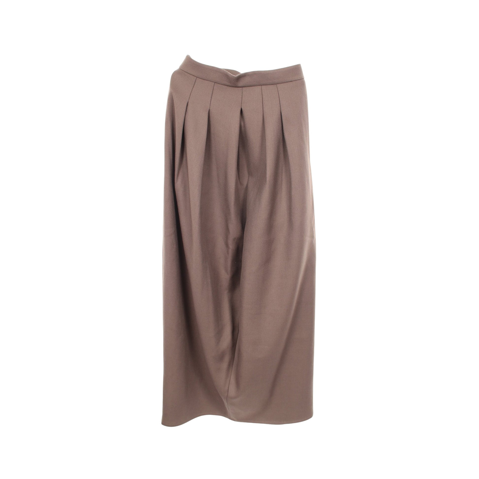 センタースリット ロング スカート ウール グレーベージュ マックスマーラ ボトムス Max Mara