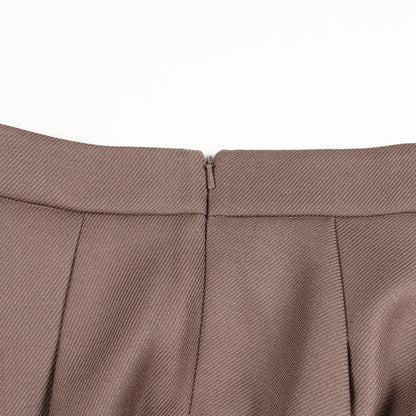 センタースリット ロング スカート ウール グレーベージュ マックスマーラ ボトムス Max Mara