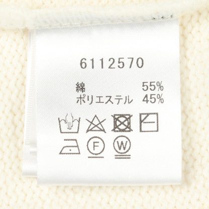 Vネック カーディガン コットン ホワイト ネイビー ルネ トップス Rene