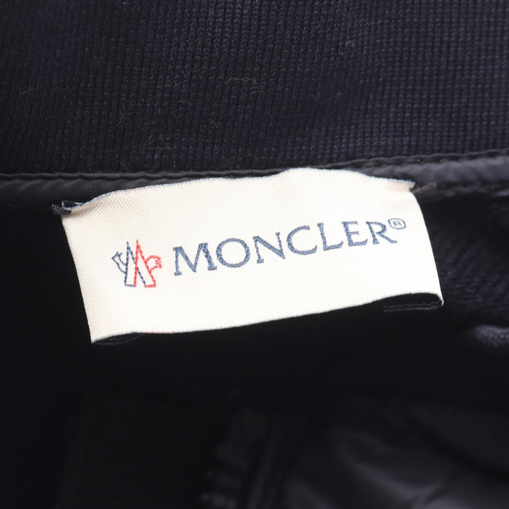 切替 ダウンジャケット ナイロン コットン ネイビー モンクレール アウター MONCLER