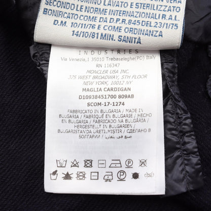 切替 ダウンジャケット ナイロン コットン ネイビー モンクレール アウター MONCLER