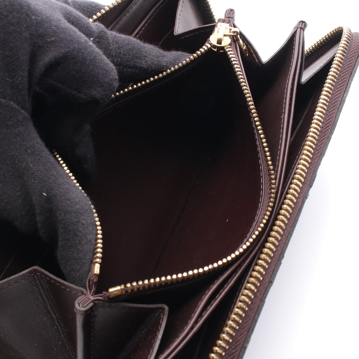 ジッピーウォレット モノグラムヴェルニ アマラント ラウンドファスナー長財布 レザー ダークパープル ルイヴィトン