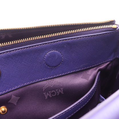 Nuovo 2WAY ハンドバッグ レザー パープル エムシーエム バッグ MCM